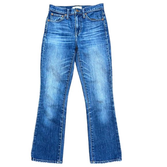 Madewell 10" High Riser Demi Boot‎ Denim Jeans Size 24 Style: F1599 - Picture 1 of 8